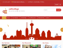 Tablet Screenshot of cafecollege.org
